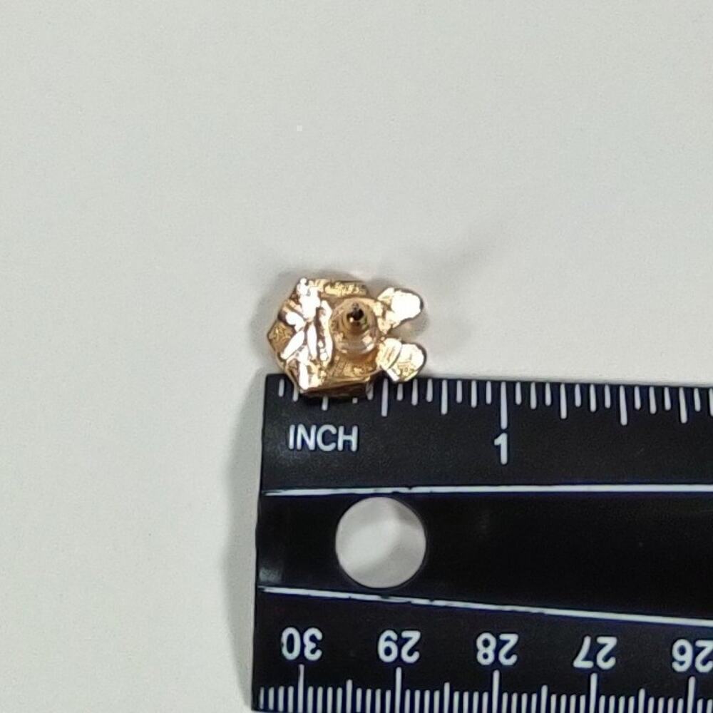 Vintage 1992 Avon Christmas Present Rhinestone Pierced Ear Stud Earrings - Picture 7 of 7